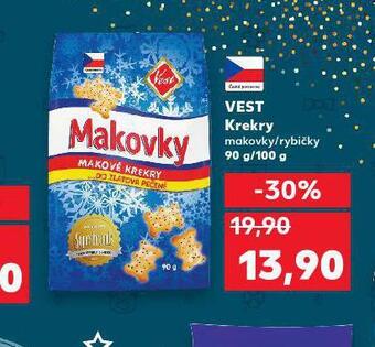 Kaufland Vest krekry nabídka