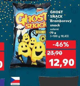 Kaufland Ghost snack bramborový snack nabídka