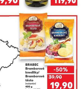 Kaufland Bramborové knedlíky / bramborové těsto nabídka
