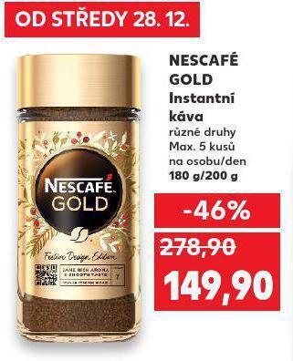 Kaufland Nescafé gold instantní káva nabídka