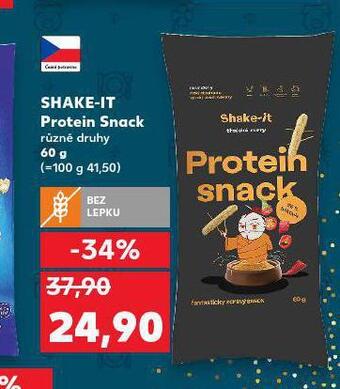 Kaufland Shake-it protein snack nabídka