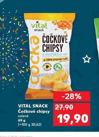 Kaufland Vital snack čočkové chipsy nabídka