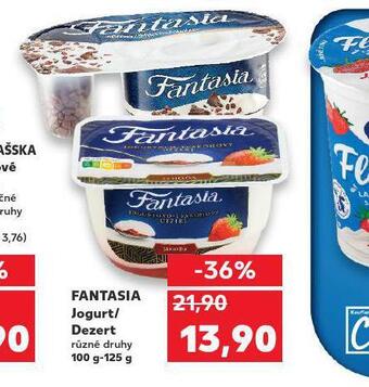 Kaufland Fantasia jogurt / dezert nabídka