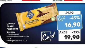 Kaufland Opavia zlaté florenta oplatky nabídka