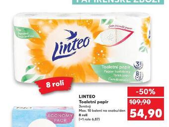 Kaufland Linteo toaletní papír nabídka