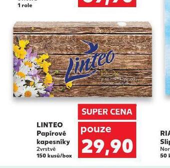 Kaufland Linteo papírové kapesníky nabídka