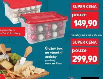 Kaufland Úložný box na vánoční ozdoby nabídka