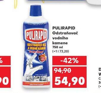 Kaufland Pulirapid odstraňovač vodního kamene nabídka