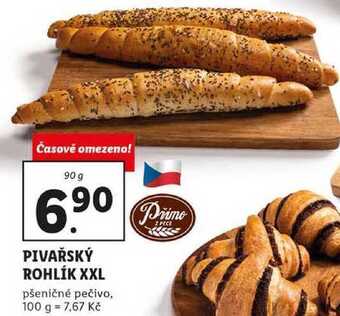 Lidl Pivařský rohlík xxl, 90 g nabídka