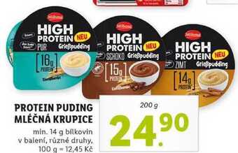 Lidl Protein puding mléčná krupice, 200 g nabídka