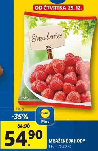 Lidl Mražené jahody, 750 g nabídka