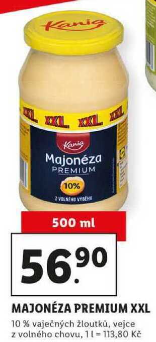 Lidl Majonéza premium xxl, 500 ml nabídka