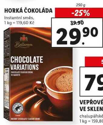 Lidl Horká čokoláda, 250 g nabídka