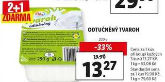 Lidl Odtučněný tvaroh, 250 g nabídka