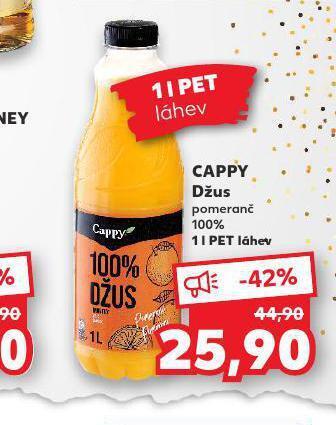 Kaufland Cappy džus nabídka