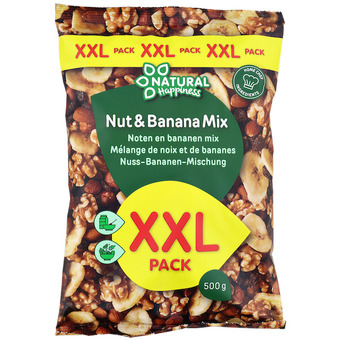 Action Směs ořechů a banánů natural happiness balení xxl nabídka