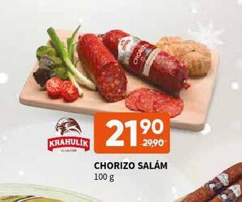 Terno Chorizo salám nabídka