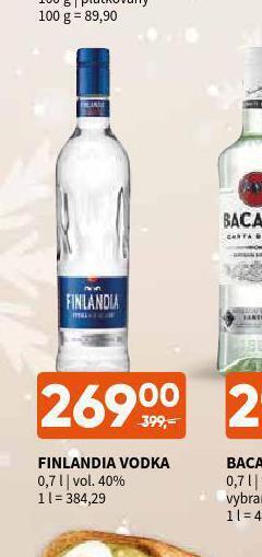Terno Finlandia vodka nabídka