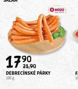 Terno Debrecínské párky nabídka