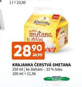 Terno Krajanka čerstvá smetana nabídka