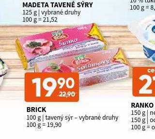 Terno Brick tavený sýr nabídka