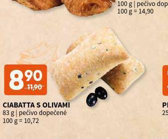 Terno Ciabatta s olivami nabídka