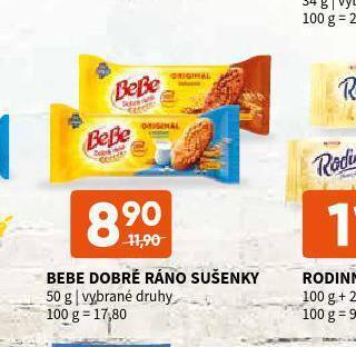 Terno Bebe dobré ráno sušenky nabídka