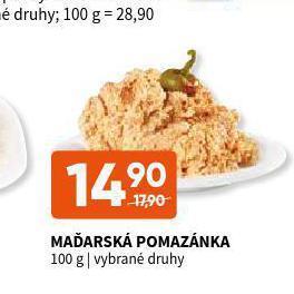 Terno Maďarská pomazánka nabídka