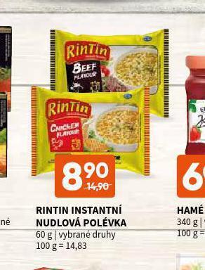 Terno Rintin instantní nudlová polévka nabídka