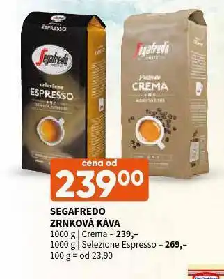 Terno Segafredo zrnková káva crema nabídka