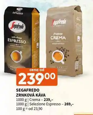 Terno Segafredo zrnková káva selezione espresso nabídka
