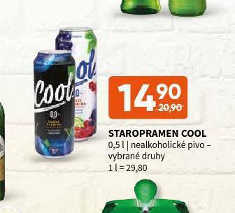 Terno Pivo staropramen cool nealko nabídka