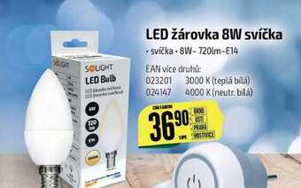 Tamda Foods Led žárovka 8w svíčka nabídka