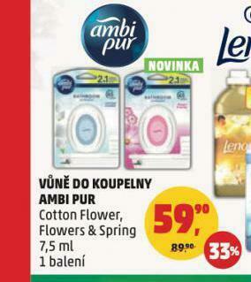 Penny Market Ambi pur vůně do koupelny nabídka