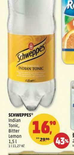 Penny Market Schweppes tonic nabídka