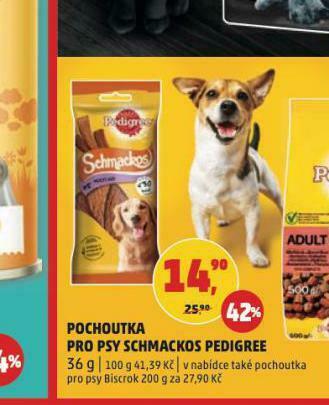 Penny Market Pedigree pochoutky pro psy nabídka