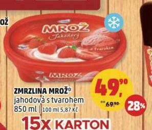 Penny Market Zmrzlina mrož nabídka