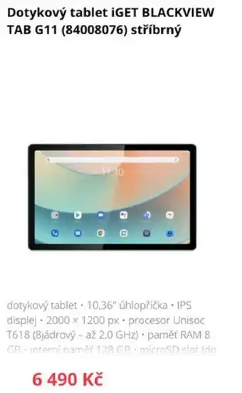 Iget TAB G11 (84008076) stříbrný Dotykový tablet