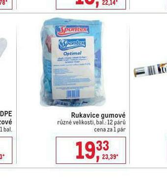 Makro Rukavice gumové nabídka