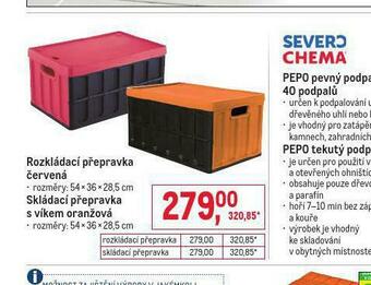 Makro Rozkládací přepravka červená nabídka