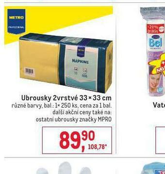 Makro Ubrousky nabídka