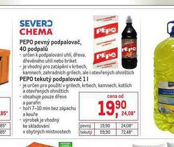 Pepo pevný podpalovač