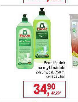 Makro Frosch prostředek na nádobí nabídka