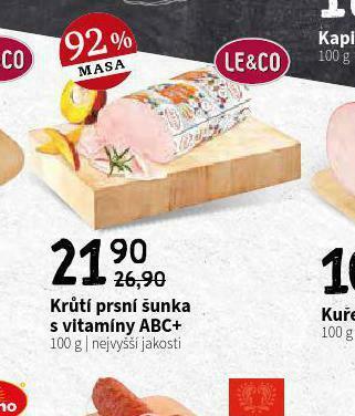 Krůtí prsní šunky s vitamíny abc+