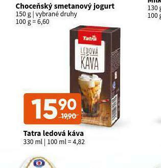 Terno Tatra ledová káva nabídka