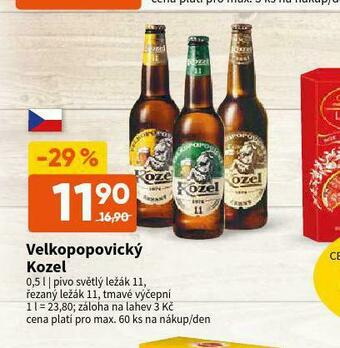 Terno Pivo velkopopovický kozel nabídka