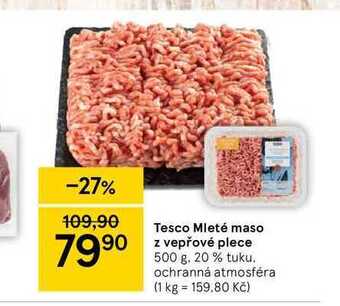 Tesco Mleté maso z vepřové plece 500 g nabídka