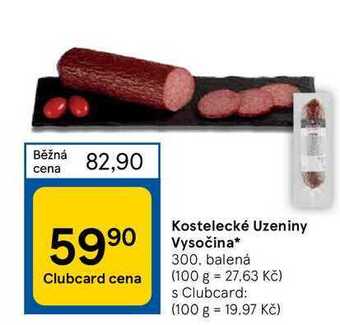 Tesco Kostelecké uzeniny vysočina* 300 g nabídka