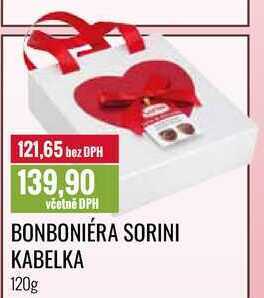Ratio Bonboniéra sorini kabelka 120g nabídka