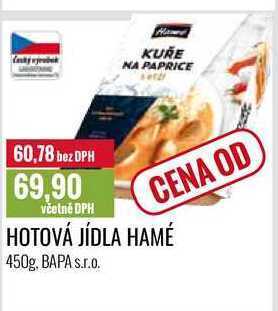 Ratio Hotová jídla hamé 450g nabídka